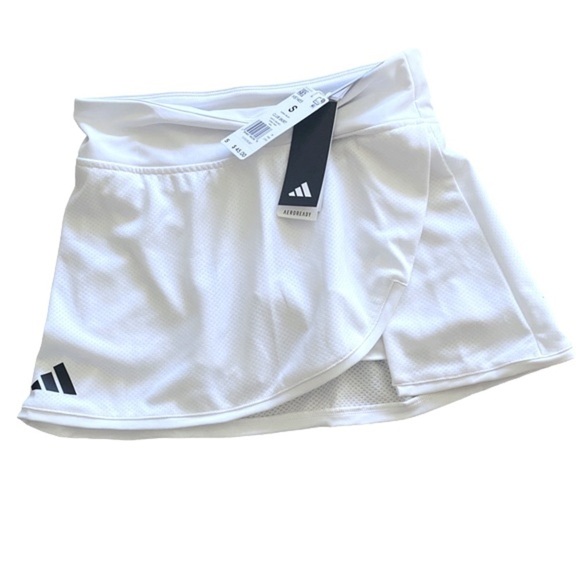 Adidas White ClimaLite Club Tennis Skirt Exercise Small HS1455 Tenniscore NWT - Picture 11 of 12